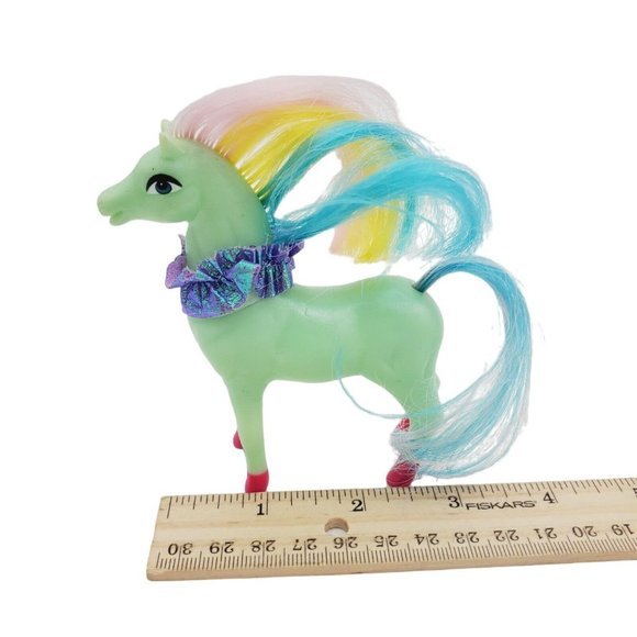 VTG Mint Blue Rainbow Mane Miniature Pony Horse 4" 80s Toy Minnie Winnies Little - Picture 5 of 5